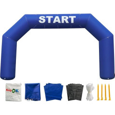 Sayok Открытый надувной арки, надувные арки, надувные линии старта, гонки арки баннер с воздуходувкой для рекламного мероприятия (синий)