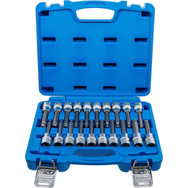 BGS 5170 | Набор вставок для бит | Приводная квадратная головка 12,5 мм (1/2 дюйма) | Шестигранная головка, T-профиль (для Torx), внутренний шлиц (для XZN) с