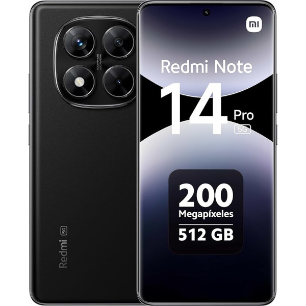 Xiaomi Redmi Note 14 Pro 12+512GB 6,67 дюймов 5G Midnight Black EU