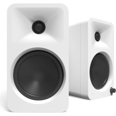 Kanto ORA4 140W Powered Reference Speakers with Bluetooth 5.0 and USB-C Input, 4 Inch Woofers, Bi-Amplified, Reference Quality Sound, Pair, White