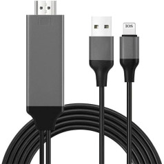 HDMI кабель для телефона, 1080P HDMI цифровой AV адаптер, HDMI адаптер кабель, 2 в 1 MHL на HDMI адаптер для телефона 14/13/12/11/XS/X на телевизор проектор монито
