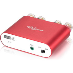 Мини-усилитель Nobsound NS-10G PRO, Hifi DSP 100W x 2 Digital Bluetooth 5.0, 2.0 Channel Stereo Audio Amplifier for Home Speakers Upgrade Version Mini Digital Amplifier (with Power Supply, Red)