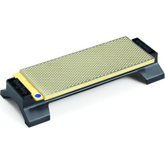 DMT W250EC-WB Coarse 10-inch DuoSharp Bench Stone Extra-Fine/Coarsewith Base, Clear