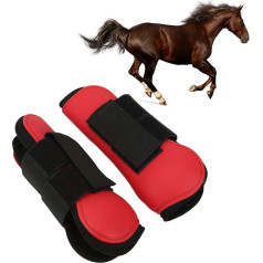 Pferdesportstiefel PU-Schale Pferde-Vorderbeinstiefel mit elastischer Polsterung Springtraining Anwendbare Szene
