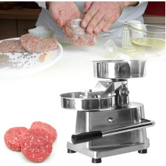 XSDAJSD Kommerzieller Burger-Presse-Maker, Hamburger-Patty-Maker aus Stahl, Hamburger-Presse, Burger-Maschine, Rind-, Schweine-, Hühner- und vegetarische Patties (10 см)