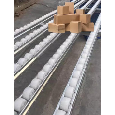 Förderband mit Rollen für gewerbliche Lagerhallen, 600 500 400 300 200 100 cm lang, Schwerkraft-Entladeförderer für LKW-Anhänger, Transporter, Docks, Boote und Holzverarbeitung (Farbe: B 20 Zoll/50