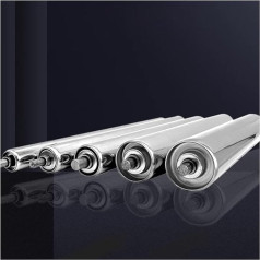 Schwerkraft-Rollen-Förderrollen, Edelstahl, 5 Stück, 40/36/32/28/24 Zoll lang, 6,1 см, 5,1 см, 3,8 см, 3,3 см, 2,5 см Durchmesser, robuste industrielle Fabrik-Förderband-Komponenten