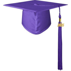 GraduationMall Матовый дошкольный выпускной шляпа для детей Выпускной шляпа с кисточкой год очарование 2024 ясли 12 цветов