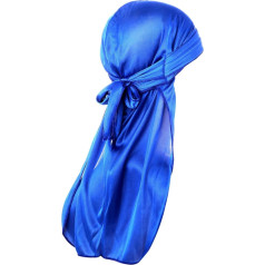 WLLHYF Шелковые Durag Длинный хвост Durag Дышащий Пиратские головные уборы шапка для 360 волн мягкая бандана тюрбан шляпа выпадение волос химиотера