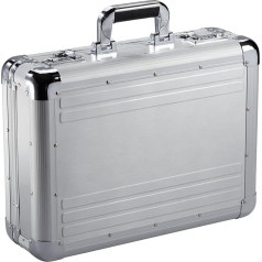 Dermata - Bowatex Aluminium Laptop Briefcase Pilot Case Aluminium Case 45 cm Silver, silver, Pilot case