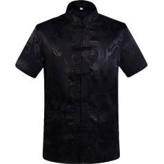 G-LIKE Китайская одежда куртка дракона - традиционные костюмы Танчжуан боевые искусства кунг-фу тайцзи цигун короткие рукава стоячий воротни