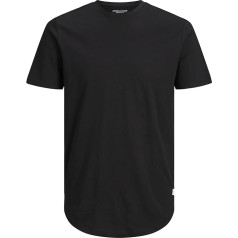 JACK & JONES JJENOA Мужская Основная Футболка Плюс Размер Экипаж Шеи С Коротким Рукавом Рубашка Плюс Размеры С Коротким Рукавом