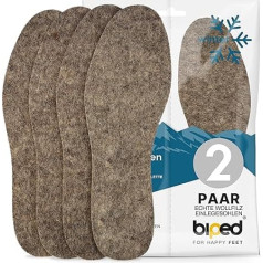 biped 2 пары войлочных стелек из чистой шерсти, согревающие стельки для обуви из натурального войлока для приятного климата в обуви z2754 (42-43)