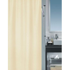 Штора для душа Spirella Primo Champagne Textile Polyester, 240 x 200 см, кремовый