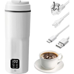 Afenau Чайник для путешествий малый, 500 мл Чайник для путешествий малый с 6 температурными режимами, мини чайник для путешествий, маленький чай