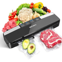 Вакуумный герметик 6 в 1 для приготовления пищи по технологии Sous Vide и сохранения свежести продуктов до 8 раз дольше в сухом и влажном режимах
