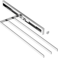 So-Tech® Elegance Chrome 3-Arm Towel Rail 415 mm Inserted 715 mm Extended Towel Rail