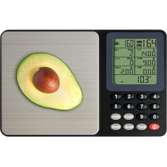 UNIWEIGH Цифровые кухонные весы 6,6 фунтов/3 кг, весы для подсчета калорий, для снижения веса, диетического питания, электронные кухонные весы с Ж