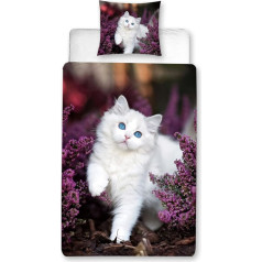 HOMHOMHA Пододеяльник 140 x 200 см Микрофибра Животные Кошки Подростки Девочки Мальчики Постельное белье Детское постельное белье