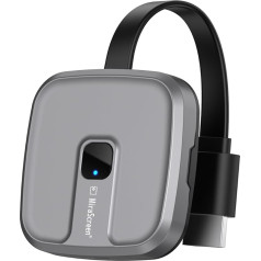 Беспроводной HDMI донгл 1080P, Miracast HDMI Display Dongle 2.4/5 ГГц Screen Mirroring Display Dongle Совместим с iPhone/Android/Windows/Mac/HDTV/Monitor/Projector, Поддерживает Miracast/DLNA/Airplay