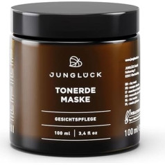 Маска из глины JUNGLÜCK - веганская | Натуральная маска для лица для очищения и ухода за проблемной кожей | Удаляет чешуйки кожи | Очищение лица 
