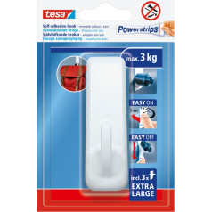 Powerstrips самоклеящиеся крючки 1 шт прямоугольные большие белые