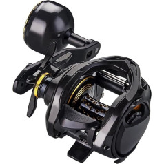 Schlanke Baitcast-Angelrolle mit Fischalarm und glatter Schnurausflug-Funktion für einfache Nutzung