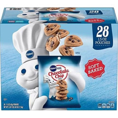 Pillsbury Мягкое запеченное мини-печенье с шоколадной крошкой 1,1 кг (28 штук)