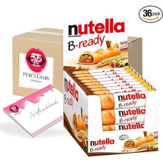 Pere's Candy® Bundle for B-ready 36 Pack (36 x 22g) Biscuits Bars + Pere's Candy Блокнот DIN A7 25 листов