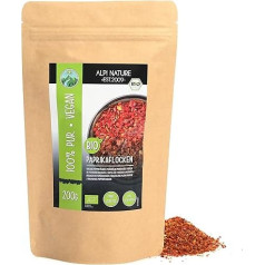Alpi Nature Organic Pepper Flakes 200 г, хлопья и семена красного перца, перечная приправа для приготовления пищи
