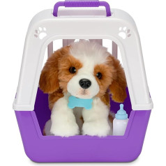 Little Live Pets My Really Real Puppy - Patches; интерактивный щенок; 60+ звуков/действий; реалистичный вид; 1 из 72 вариантов; игровой набор с транспортировочной к