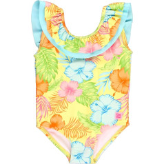 RuffleButts Girls Ruffle Strap One Piece Swimsuit UPF 50+ Sun Protection