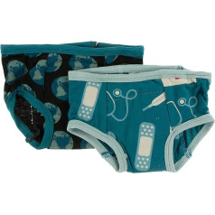 KicKee Pants Toddler Tracksuit Bottoms Set Underwear for Boys and Girls - 2-3 Years, Midnight Environmental Protection & Oasis Medicine