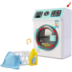 Набор детской стиральной машины с моей первой стиральной машиной и разнообразными аксессуарами для стирки и уборки