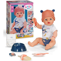 BABY Born Emma Jungle Style 43 см Baby Doll 10 функций, включая аксессуары и комбинезоны в цветах унисекс Работает без батареек Подходит для детей от 3 лет