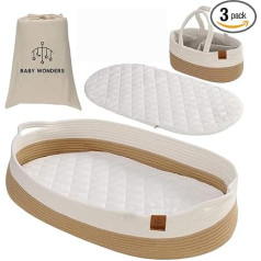 Baby Wonders® Корзина для смены белья, мягкий коврик для смены белья, коврик для смены белья, дополнительный дорожный рюкзак для подгузников