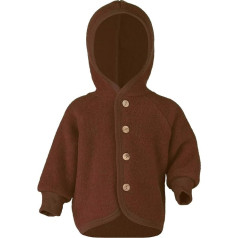 Engel Baby Куртка с капюшоном Wool Fleece (Cinnamon Melange, 98-104), коричневый