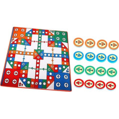 Игровой коврик pistro Flying Chess с фигурами и кубиками для детей, 32,28 x 32,28 дюйма