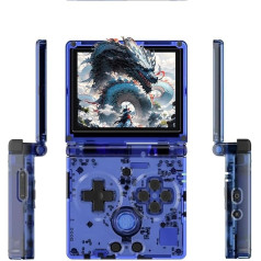 Портативная игровая консоль RG35XXSP, 3,5-дюймовый откидной IPS-экран, Linux-система, аккумулятор 3300 мАч, ретро-видеоигра с TF-картой 128 Гб и 5532 играми (