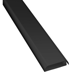 Органайзер для телевизионного кабеля D-Line TV Cable Tidy, самоклеящаяся конструкция с петлями, 1x 60 мм (Ш) x 15 мм (В) x 1 метр длины - черный