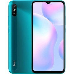 Xiaomi Redmi 9A Смартфон 2GB RAM 32GB ROM Мобильный телефон, дисплей 6,53 дюйма HD+ MTK Helio G25 Octa-Core Processor, Dual SIM + Micro SD, 13MP Камера AI Face Unlock Глобальная версия (зелен