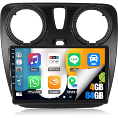 4G + 64G 8Core Android 13 автомобильное радио для Renault Lodgy 2021 с Navi Carplay Android автомобиля, 10 дюймов двойной DIN автомобильное радио сенсорный дисплей с
