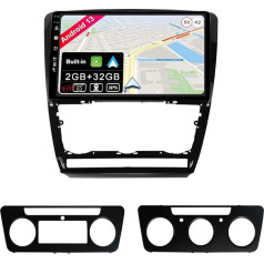 BXLIYER Android 12 IPS Автомобильное радио подходит для Skoda Octavia (2006-2014) - Встроенный CarPlay Android автомобиля - Бесплатная камера заднего хода - 2G + 32G - 10,1 дюй