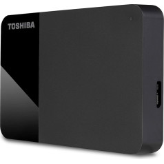 Портативный внешний жесткий диск Toshiba 4TB Canvio Ready, 2,5 дюйма, с SuperSpeed USB 3.2 Gen 1, совместим с Microsoft Windows 7, 8 и 10, черный, HDTB410EK3AA