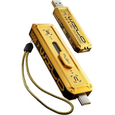 MOVE SPEED USB Stick 128GB Скорость чтения/записи 1000 Мб/с, внешний твердотельный накопитель с интерфейсом USB 3.2 Gen2 + Type-C, портативный твердотельный нако