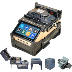 ALLGRIIT SD-9 Fusion Splicer Fiber Optic Splicer 5 секунд сращивания и 11 секунд нагрева с уникальным 2-уровневым ящиком для инструментов, Fiber Optic Splicer с OPM и VFL с акку