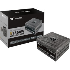 Thermaltake Toughpower GF3 1350W | Блок питания PC ATX 3.0 | PCIe Gen 5.0 | 80-Plus Gold | Полностью модульный | Тихий 140 вентилятор | Сертифицировано ЕС