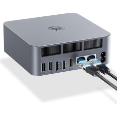 Beelink Mini PC, EQi12 мини компьютер, Intel Core i7 12650H, настольный компьютер 24G LPDDR5 RAM 500G SSD, мини компьютер Dual HDMI, WiFi6/BT5.2/Dual Gigabit Ethernet/for Desktop/L