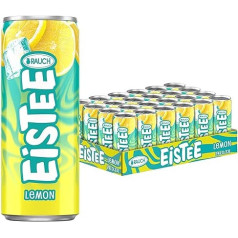Rauch Iced Tea Lemon Fascinating Ice Tea с шиповником Бодрящий лимонный вкус Идеальное средство для утоления жажды Освежающий чайный напиток 24 банки по 330 мл