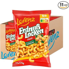 Lorenz Snack World Арахисовые завитушки Классические упаковка из 11 (11 x 175 г)